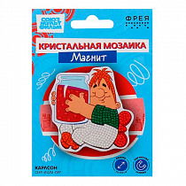 Алмазная мозаика 10х10 см, магнит "Карлсон" CMF-ALVM-097