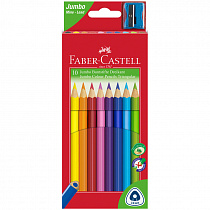 Набор цветных карандашей 10 цветов Faber-Castell "Jumbo" 116510